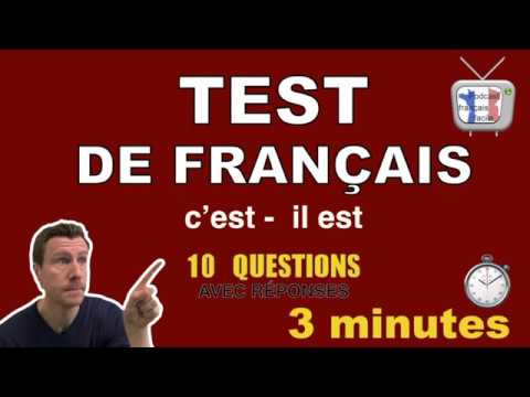 c&#039;est il est test de francais