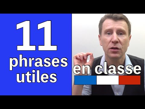 11 phrases utiles pour la classe de français