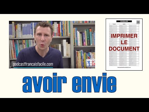 verbe avoir envie de explication francais facile