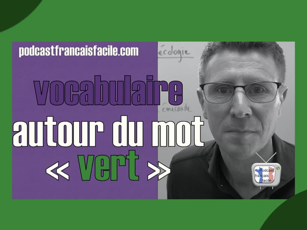 vocabulaire vert lecon de vocabulaire en francais facile