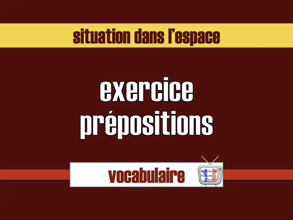 situation dans l'espace exercice