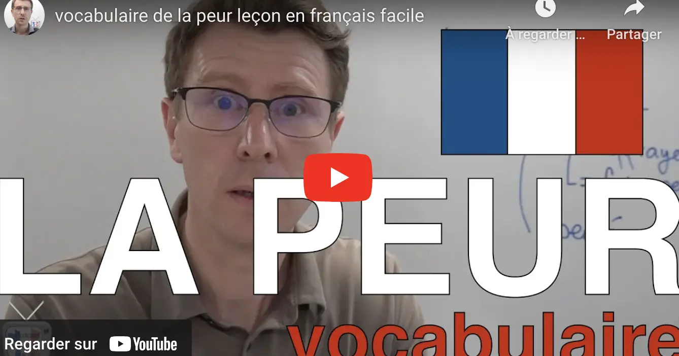 Vocabulaire de la peur