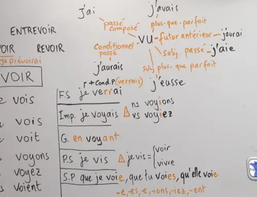Conjugaison complète du verbe voir – transcription