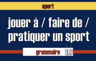 Différence entre jouer et faire du sport