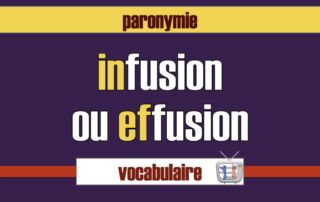 infusion ou effusion différences