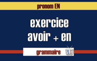 pronom en avoir