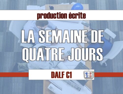 Semaine de quatre jours- Essai argumenté C1 exemple