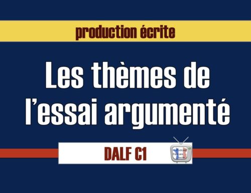 Quels sont les thèmes abordés dans l'essai argumenté du Dalf C1 ?