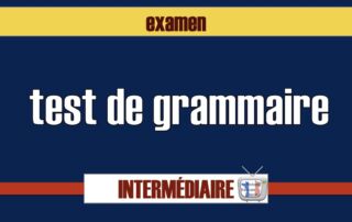 test de grammaire